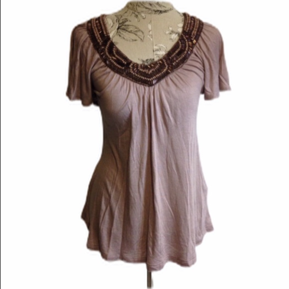 *🆕 Charlotte Russe Purple Embellished Top XS